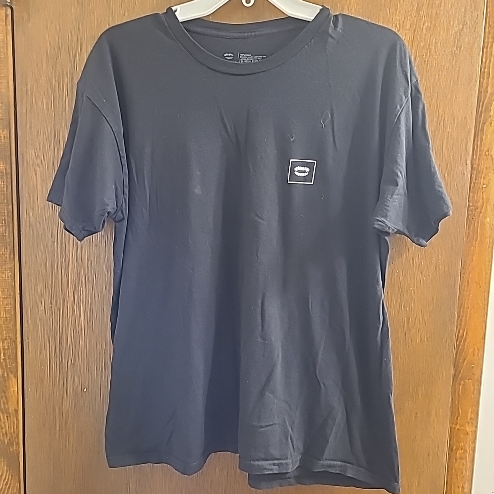 Chomp Men’s Size XL Black T Shirt Deadlifts‎ Are Dumb Graphic Print Teeth